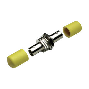ADA-STUZR02-100 Fiberworks AS  Adapter SM/MM ST-SPX Yellow dustcap Metal, DD-hole, Zr. sleeve